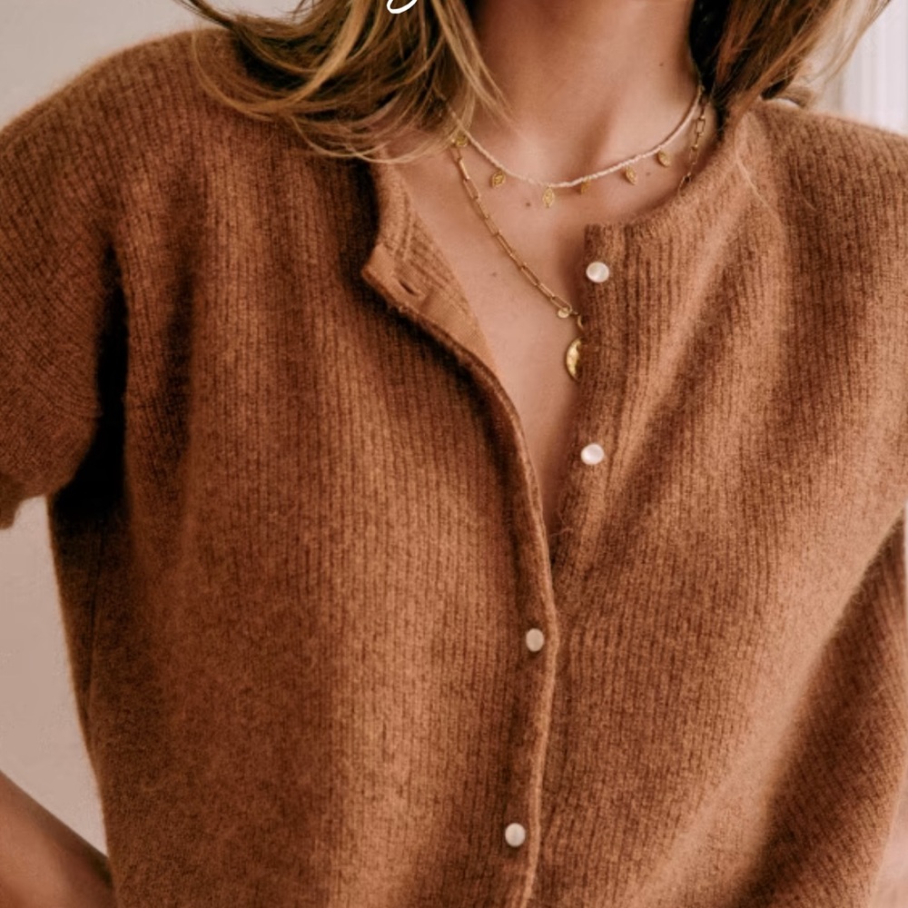 Gaspard cardigan Sézane camel size S